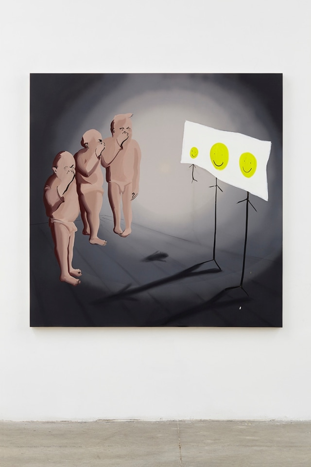 Tala Madani Smiley has no nose, 2015