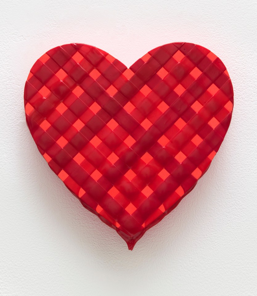 Linda Stark Perylene Heart Weave, 2020