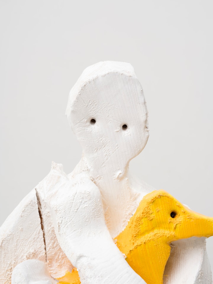 Valentin Carron, Adult and Dog, 2022