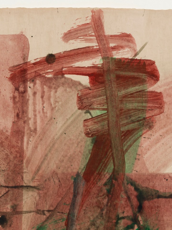 Mary Weatherford, In the cedar forest, 2019