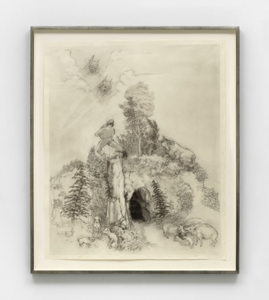 Jared Buckhiester, Lazarus (or) I see him now from the kitchen window struggling with the Mermaid Rose, 2023