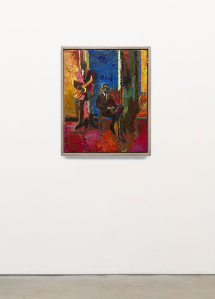 Derek Fordjour, Musicians (after James Weeks), 2025