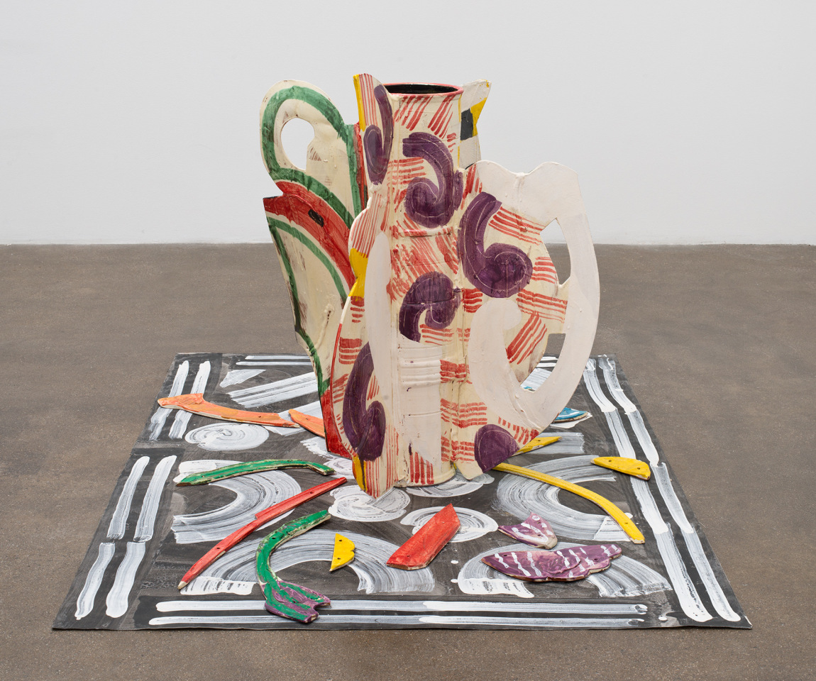 Betty Woodman Aztec Vase and Carpet: Bumble Bee, 2013