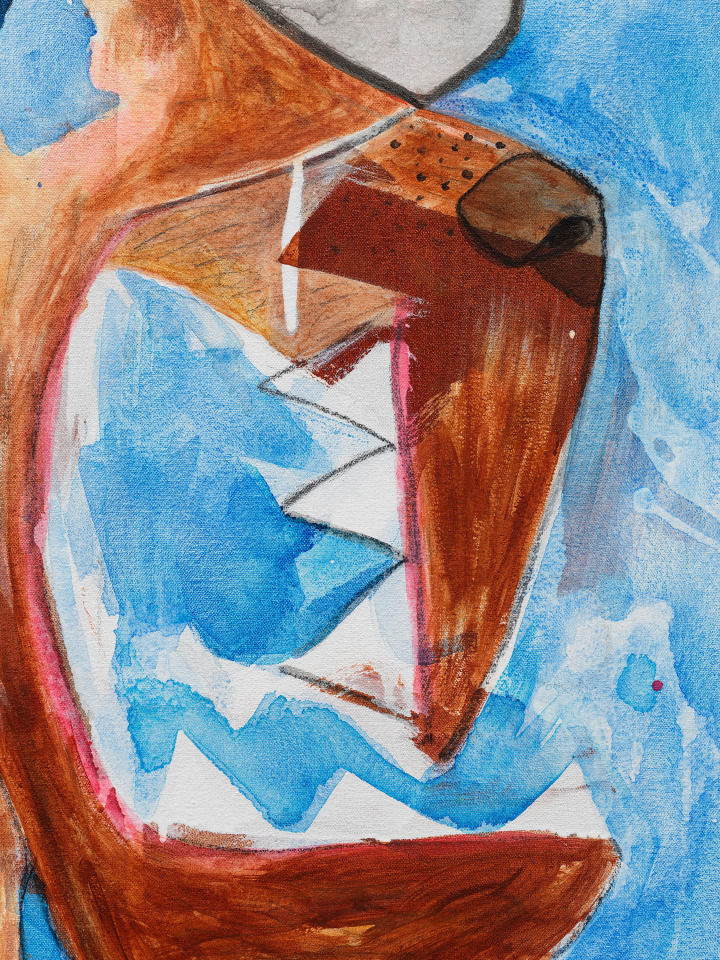 Jason Fox, Homer Wolf Skull with Sky, 2024