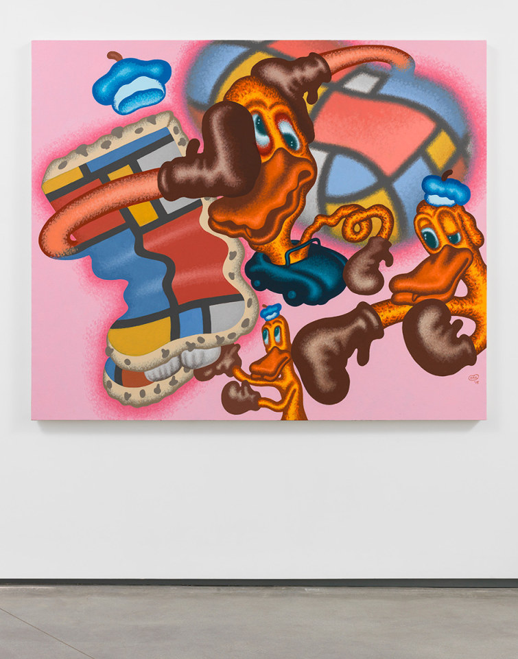 Peter Saul Mondrian Duck, 2015