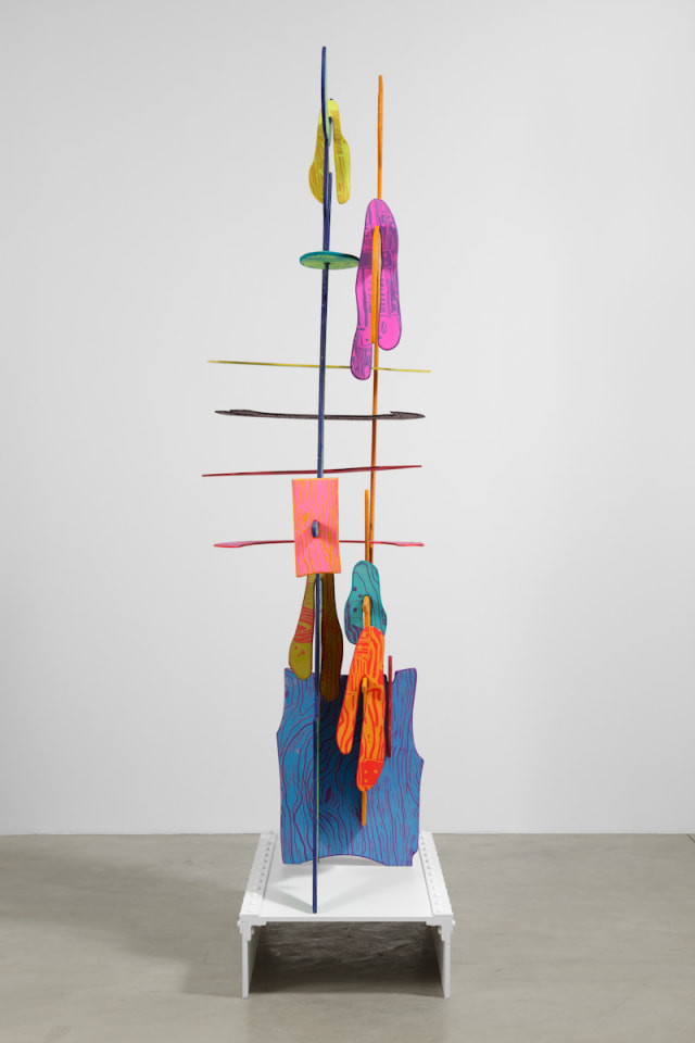 Aaron Curry An (Needle Mose-pinche cloths pins), 2011