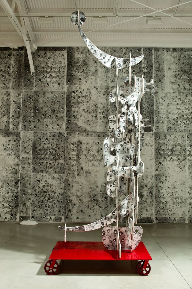 Aaron Curry The Monad Has Wheels (Wooden Knight), 2010