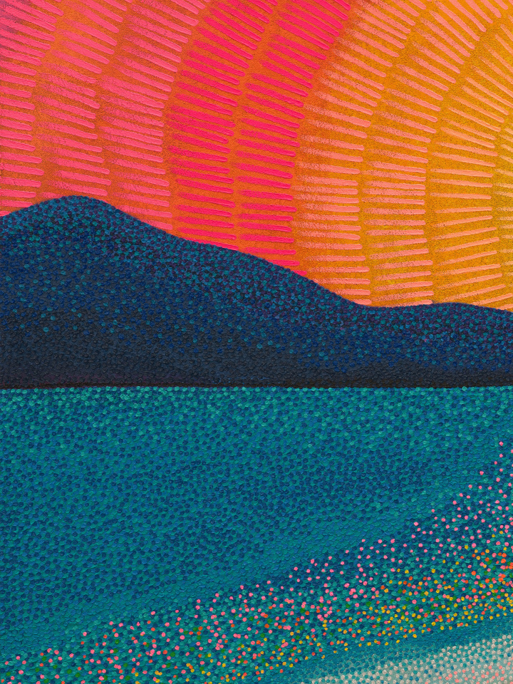 Jennifer Guidi, Standing on the threshold of the known and unknown, wrapped in your warmth, shimmering in your shine, dissolving into your heart, dipping into your soul, 2025