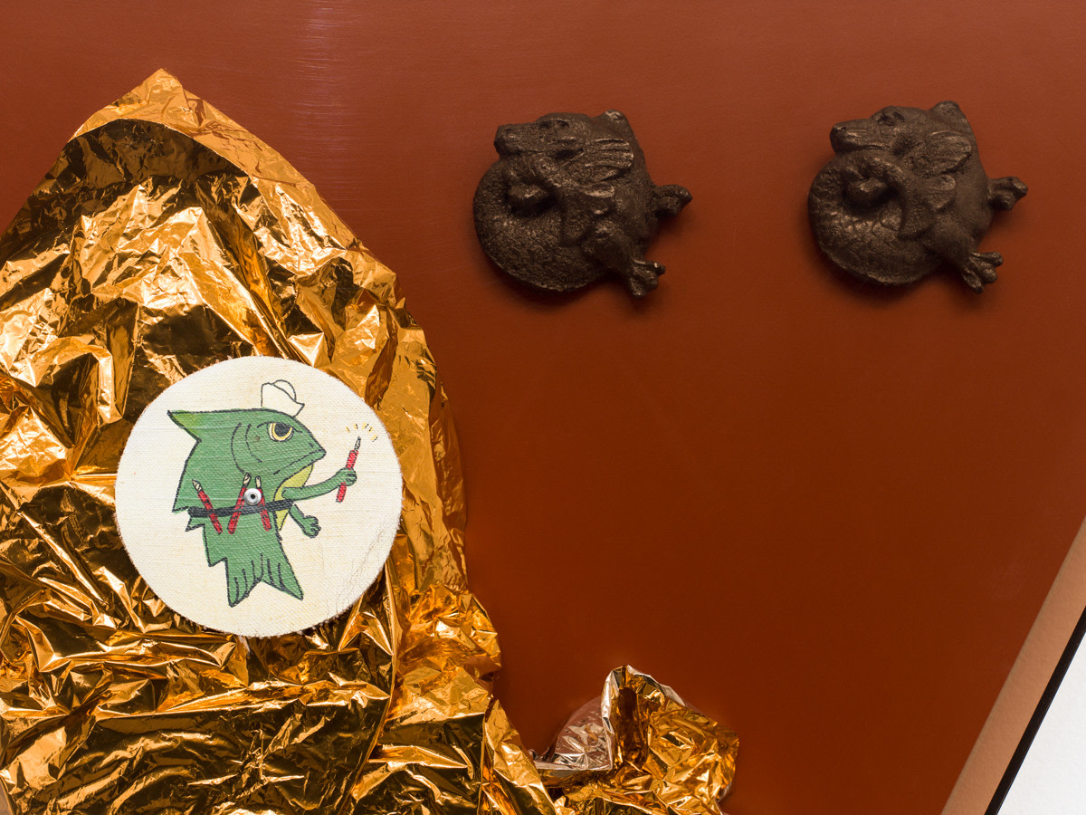 Steven Claydon Saturated Triangle (double sea-lion), 2013