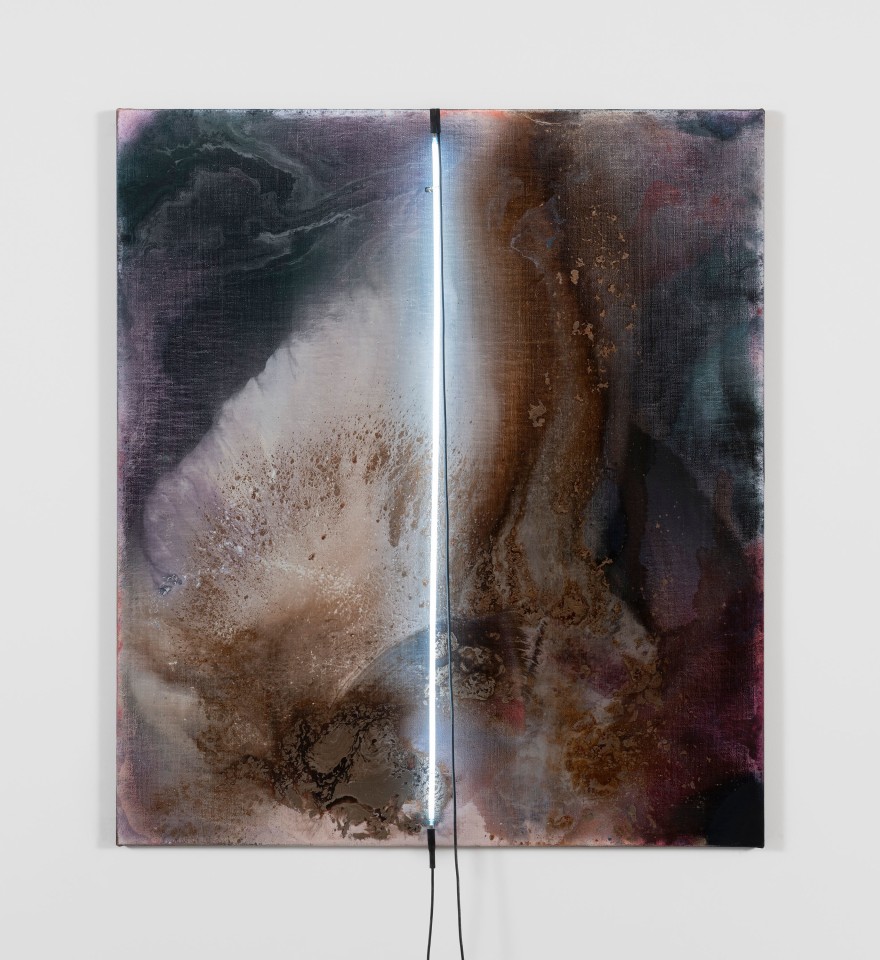 Mary Weatherford, Bonfire, 2025