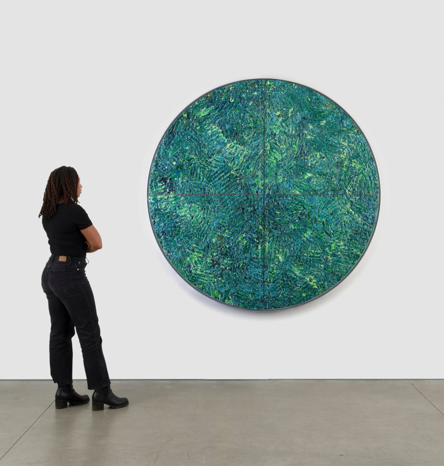 Sam Gilliam, Untitled (tondo), 2022