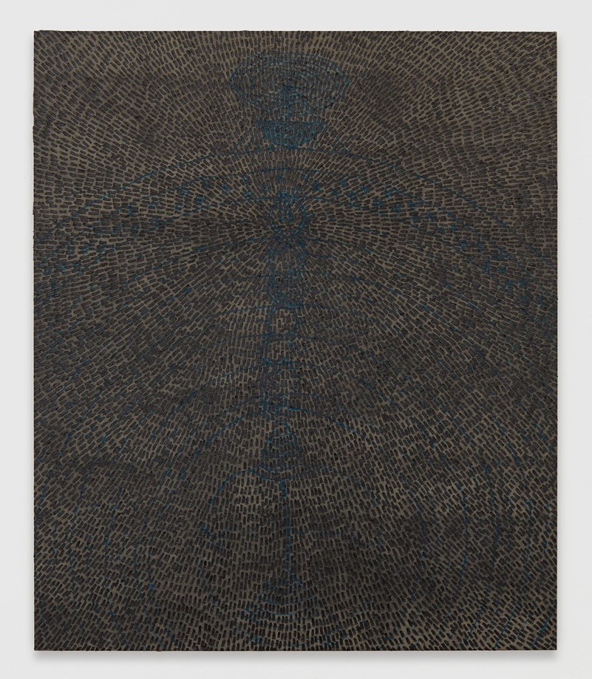 Jennifer Guidi Universal Order (Universe Mandala SF #3G, Black, Black Sand), 2017