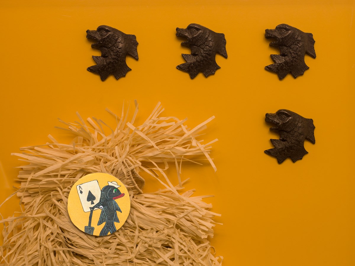 Steven Claydon Saturated Square (quadruple dolphin), 2013