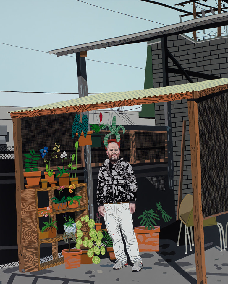 Jonas Wood Blackwelder Self Portrait, 2017