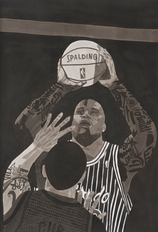 Jonas Wood Young Shaq Uniform, 2013