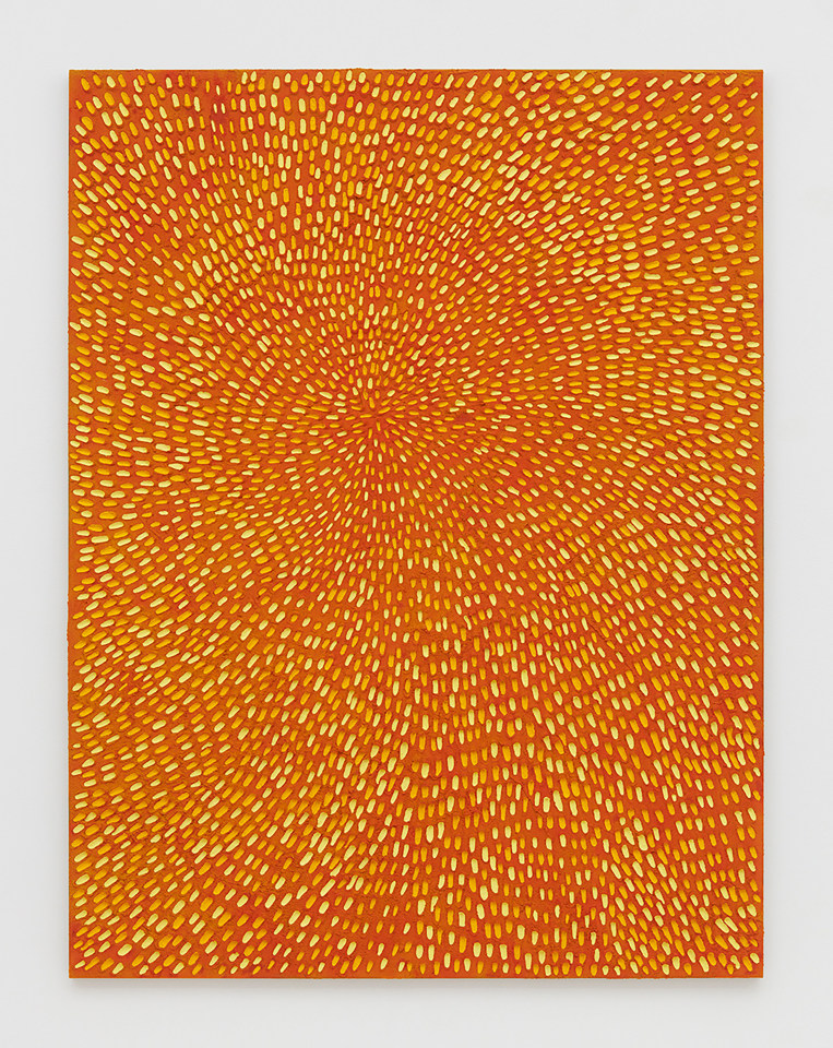 Jennifer Guidi Light In Light Out (Painted Yellow Sand SF #1E, Yellow and Orange), 2016