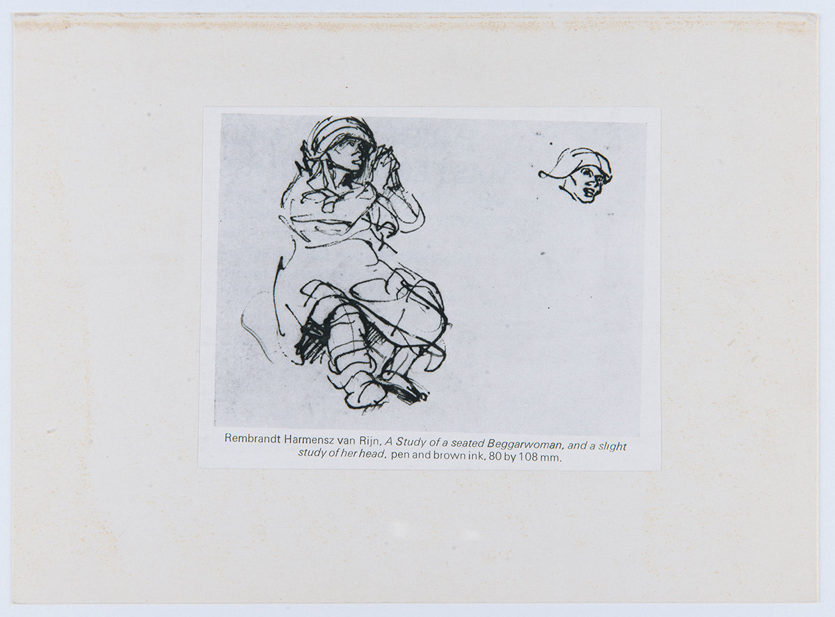 Andrea B&uuml;ttner Selected images of beggars sourced from auction catalogues in the archive of the Aby Warburg Institute, London, 2015-2016