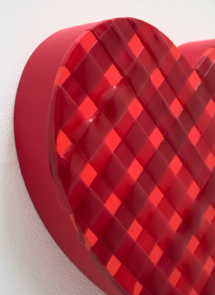 Linda Stark Perylene Heart Weave, 2020