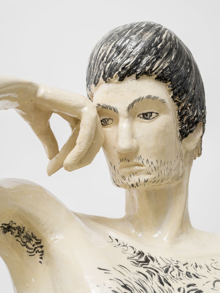 Ohad Meromi, Reclining Youth, 2025