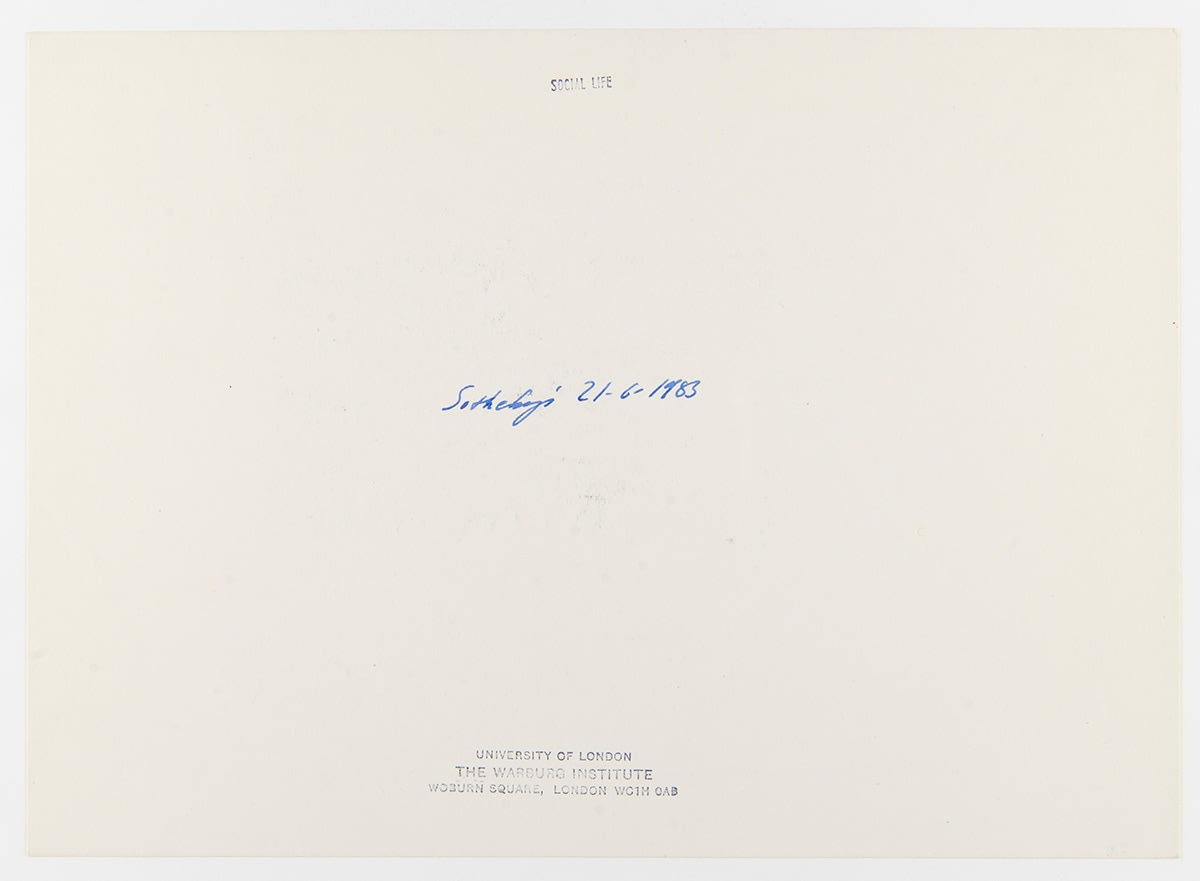 Andrea B&uuml;ttner Selected images of beggars sourced from auction catalogues in the archive of the Aby Warburg Institute, London, 2015-2016