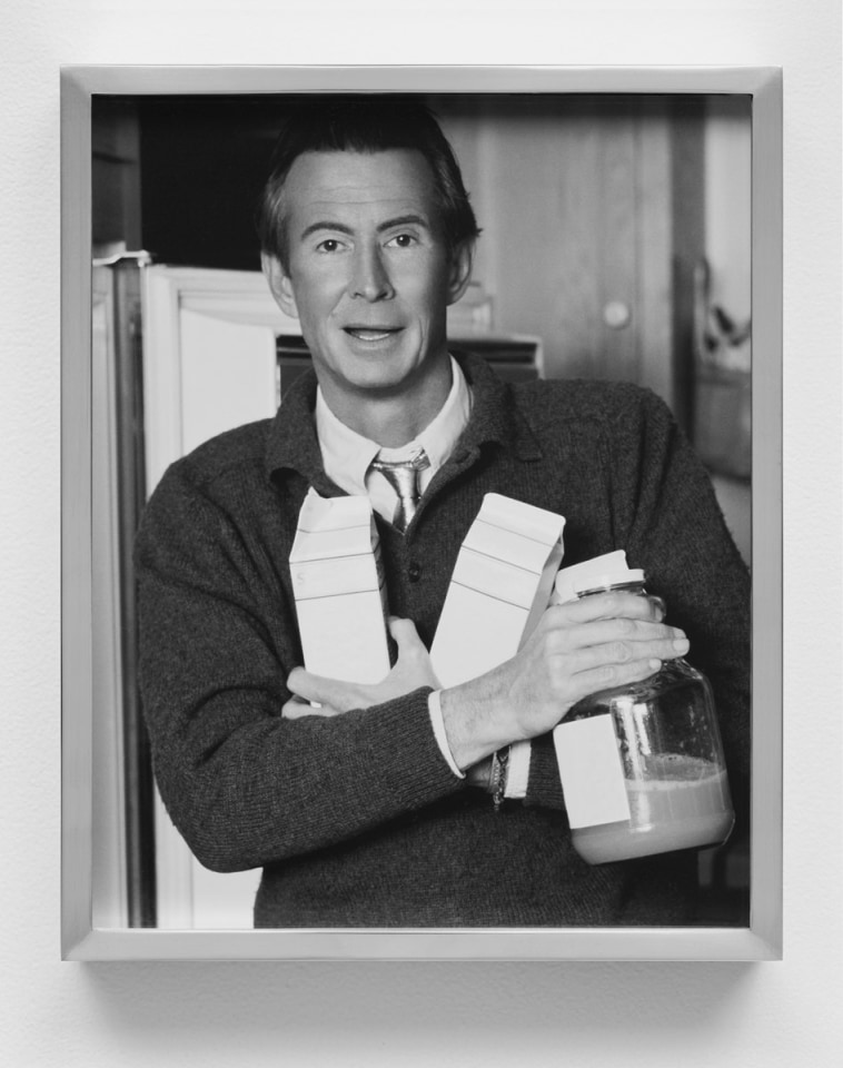 Elad Lassry Man (Juice, Milk Cartons), 2012