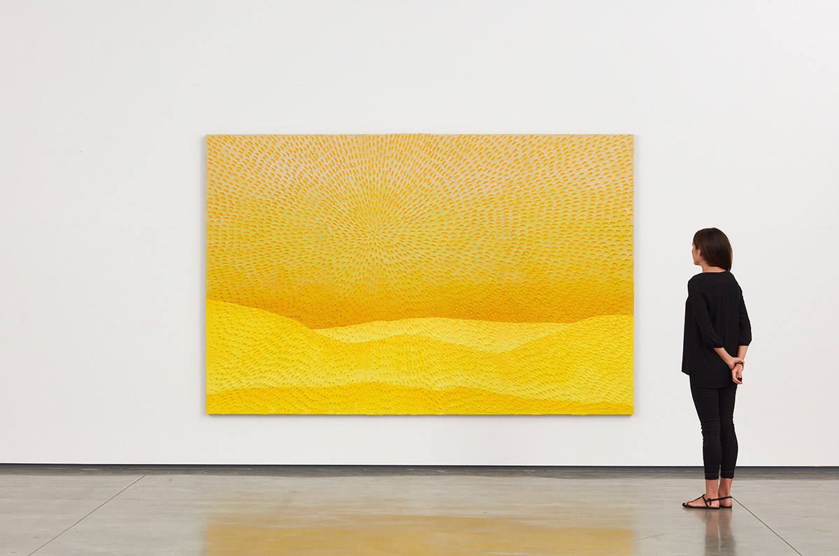 Jennifer Guidi Breath Fills You (Painted Sand SF #2P, Yellow Sky),&nbsp;2017