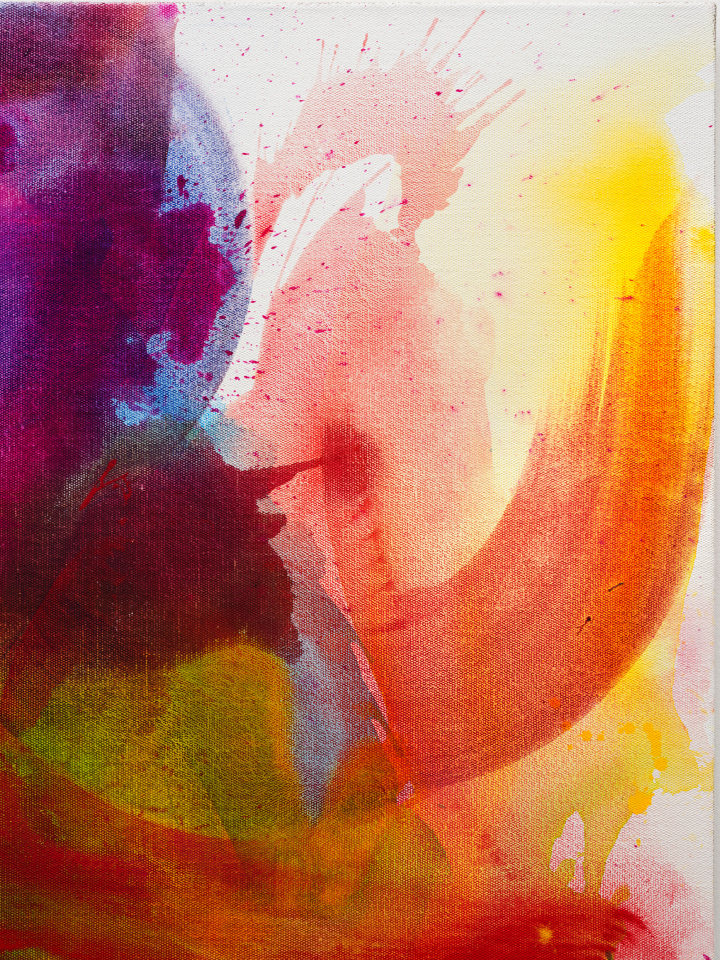 Mary Weatherford, Yellow Sun, 2021