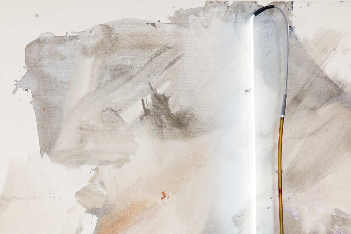 Mary Weatherford silver mountain cave, 2017