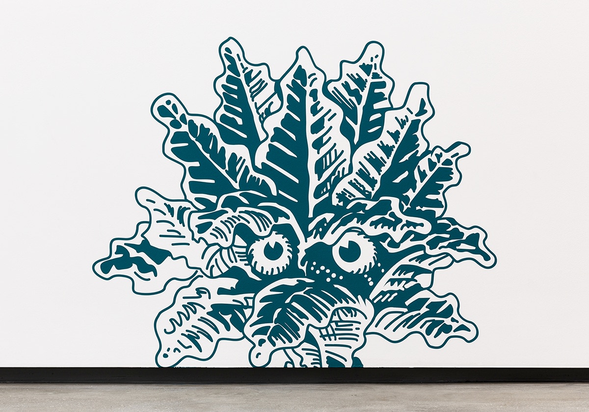 John Armleder Angry Kale 4, 2015