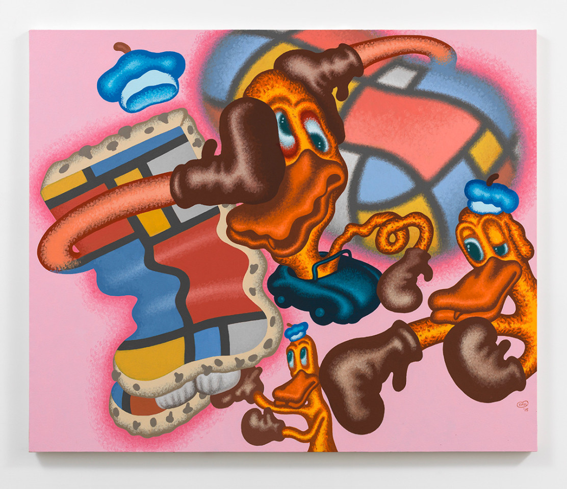 Peter Saul Mondrian Duck, 2015
