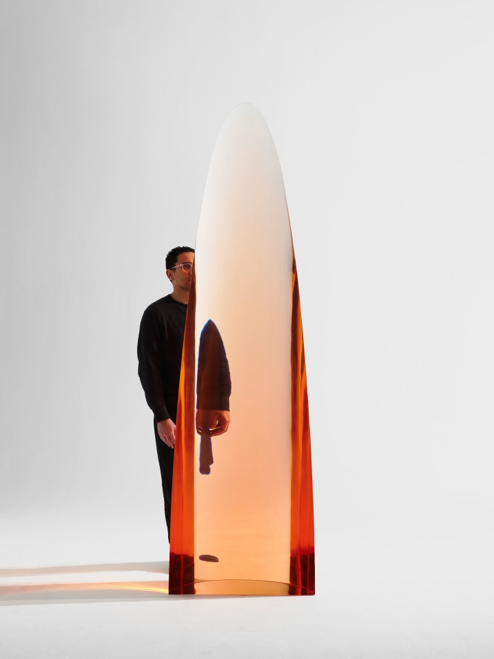 Fred Eversley, Untitled (cylindrical lens), 2023