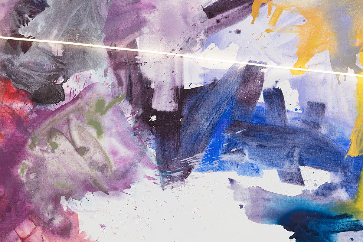 Mary Weatherford Butterfly, 2017