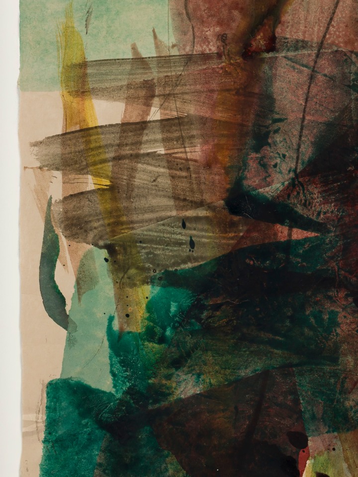 Mary Weatherford, In the cedar forest, 2019