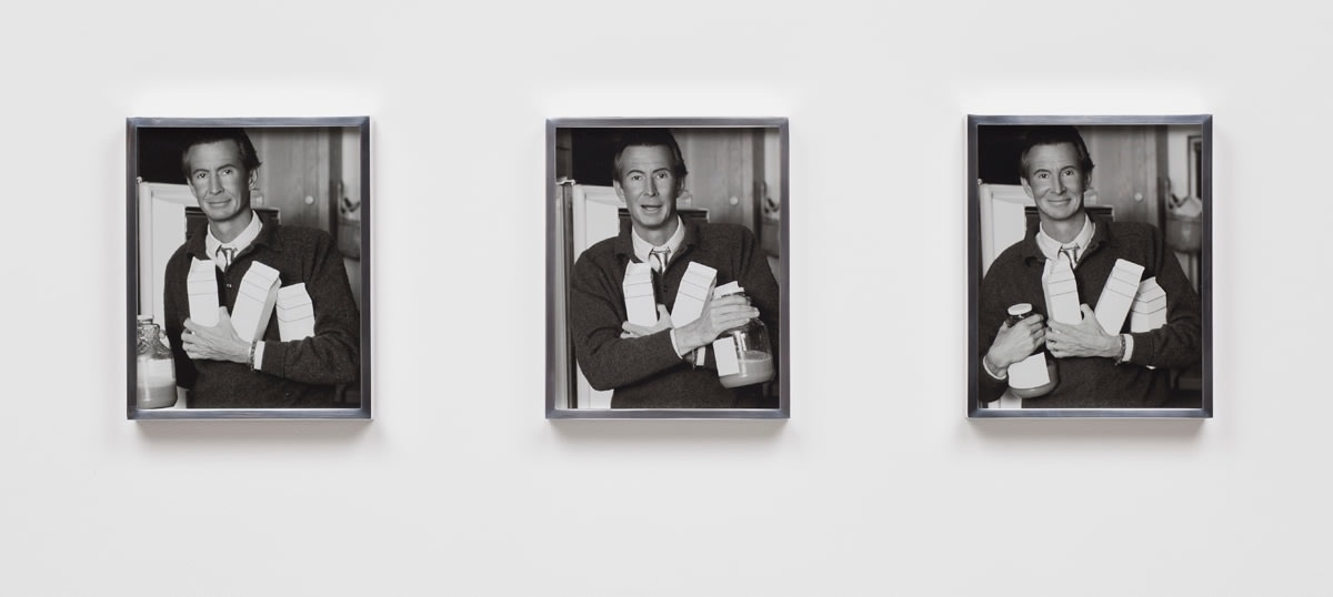 Elad Lassry Man (Juice, Milk Cartons), 2012