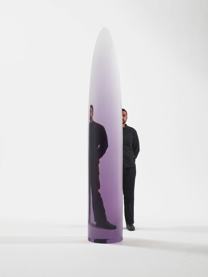 Fred Eversley, Untitled (cylindrical lens), 2024