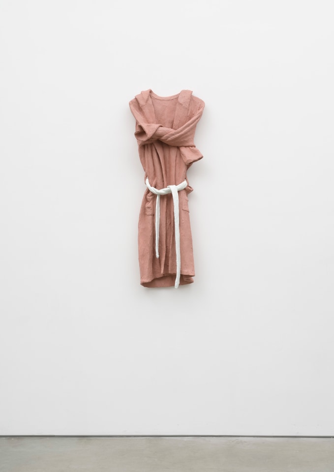 Valentin Carron, The Bathrobe (yellowish and cold), 2020