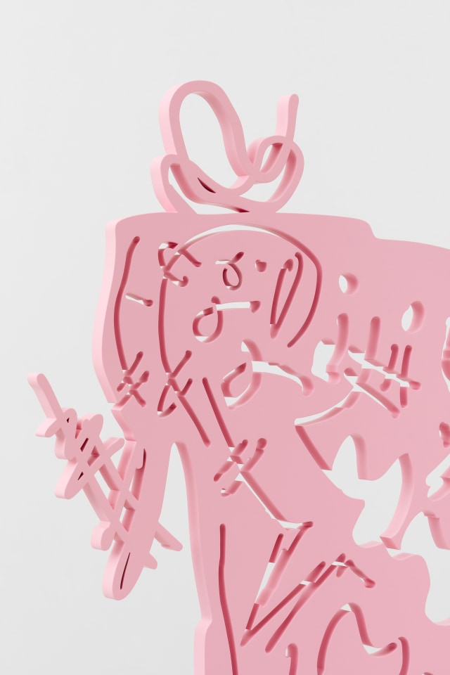 Aaron Curry, Offbeat Representation of a Pink Thing (Defined by Indistinguishable Chatter), 2022