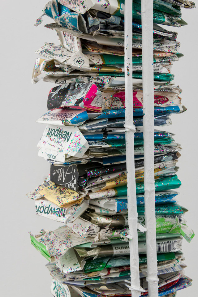 Paul Pascal Th&eacute;riault, Tall Stack / Rave, with Fuzz Ball, 2018 (detail)