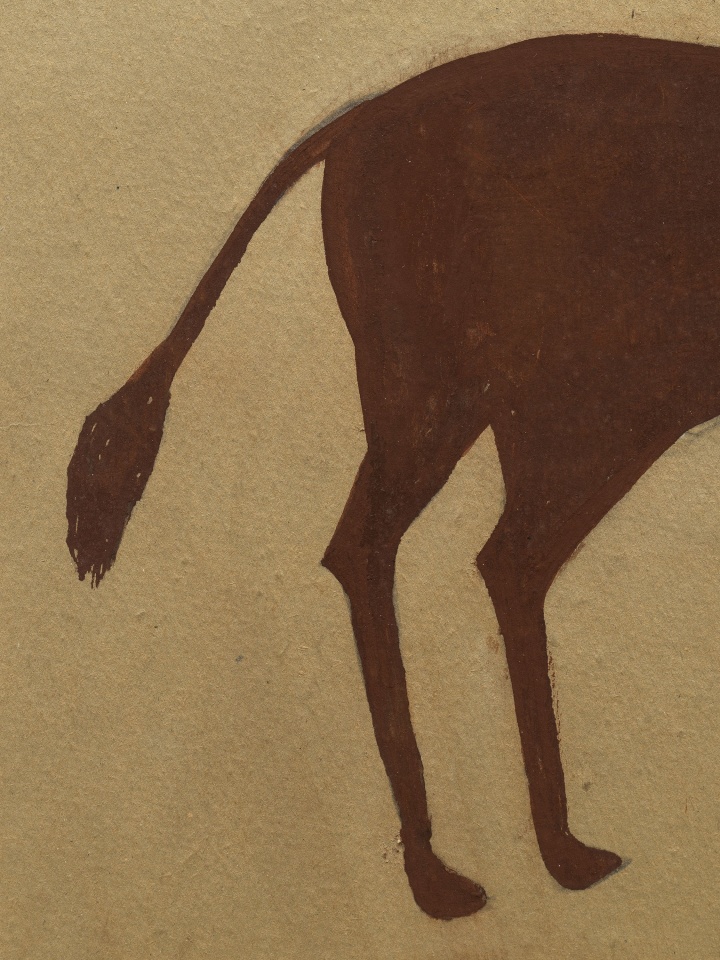 Bill Traylor, Untitled (Brown horse), c. 1939 - 1942