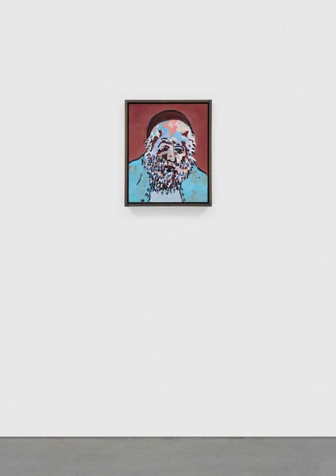 Joel Mesler, Rabbi with blue jacket, 2023