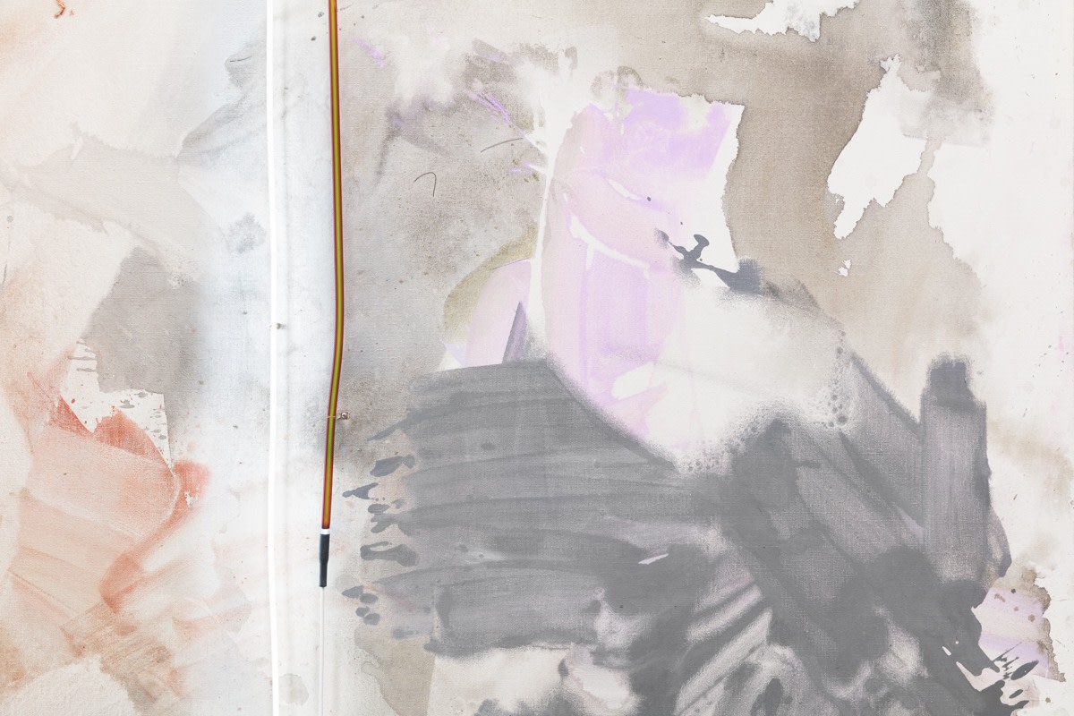 Mary Weatherford silver mountain cave, 2017