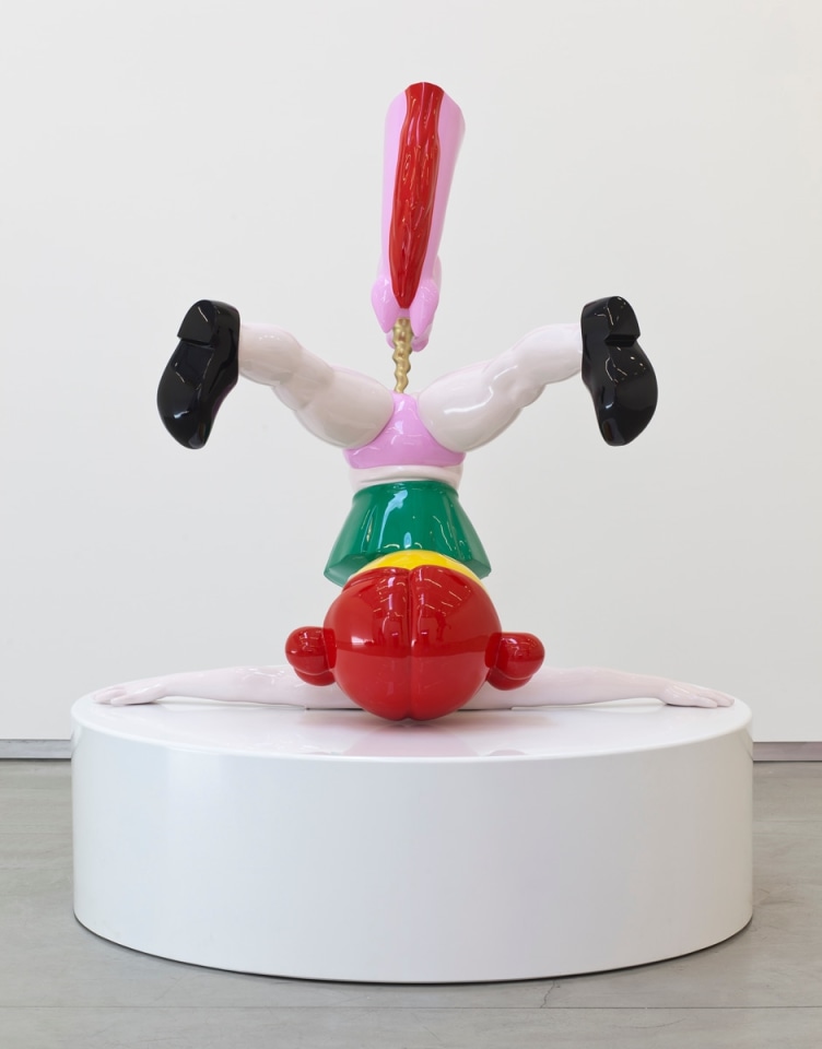 Richard Jackson Upside Down Girl with Unicorn Head, 2011