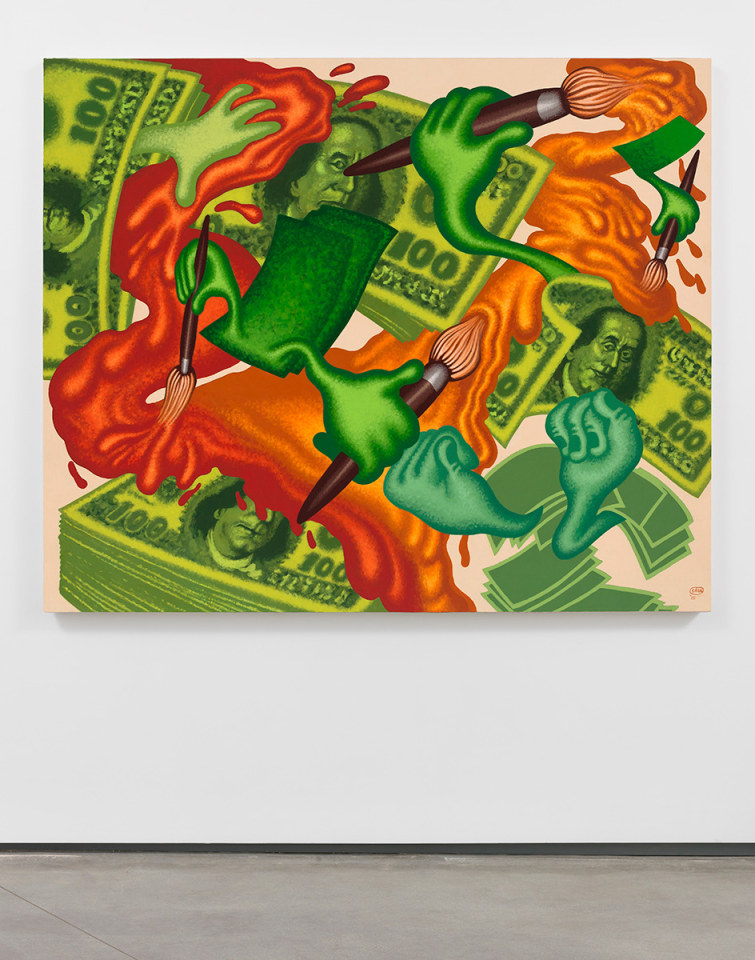 Peter Saul Art and Money, 2015