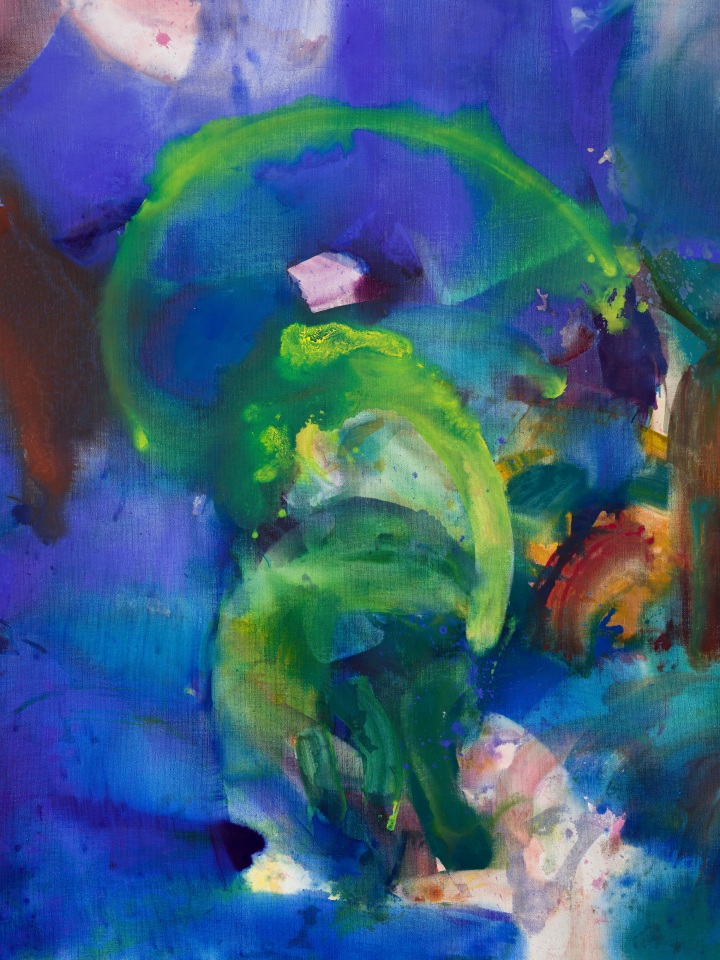 Mary Weatherford, Below the Cliff, 2021