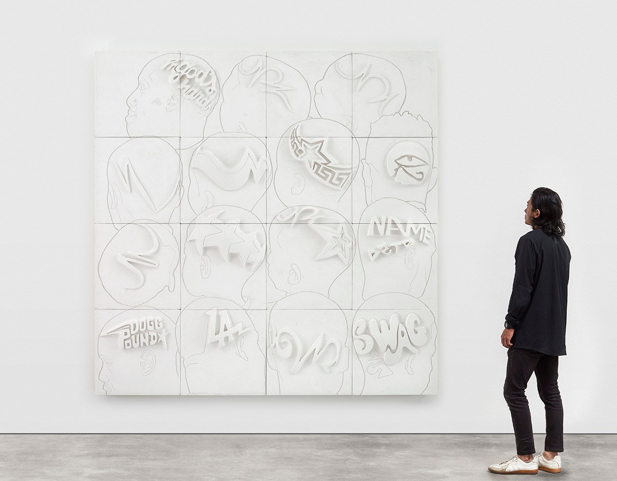 Lauren Halsey, name date / in god&#039;s hands, 2022