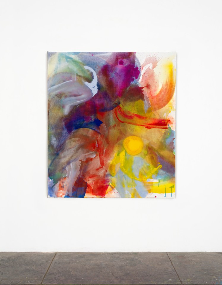 Mary Weatherford, Yellow Sun, 2021