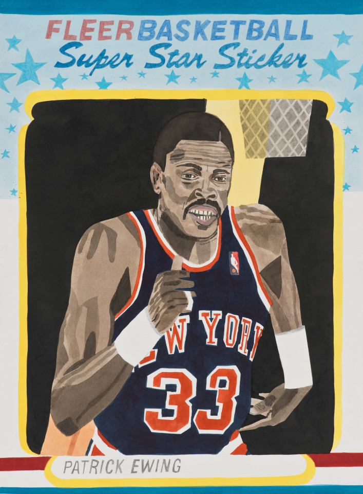 Jonas Wood Ewing Sticker Card, 2014