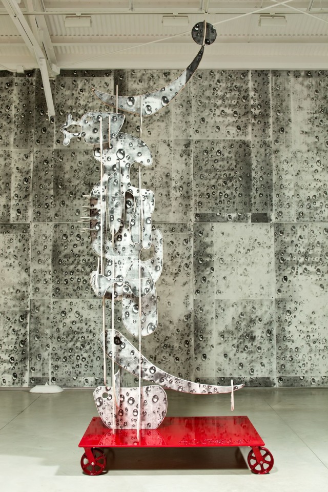 Aaron Curry The Monad Has Wheels (Wooden Knight), 2010