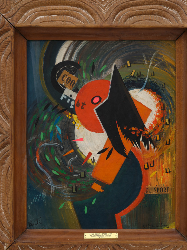Lo&iuml;s Mailou Jones, Cock Fight, 1960