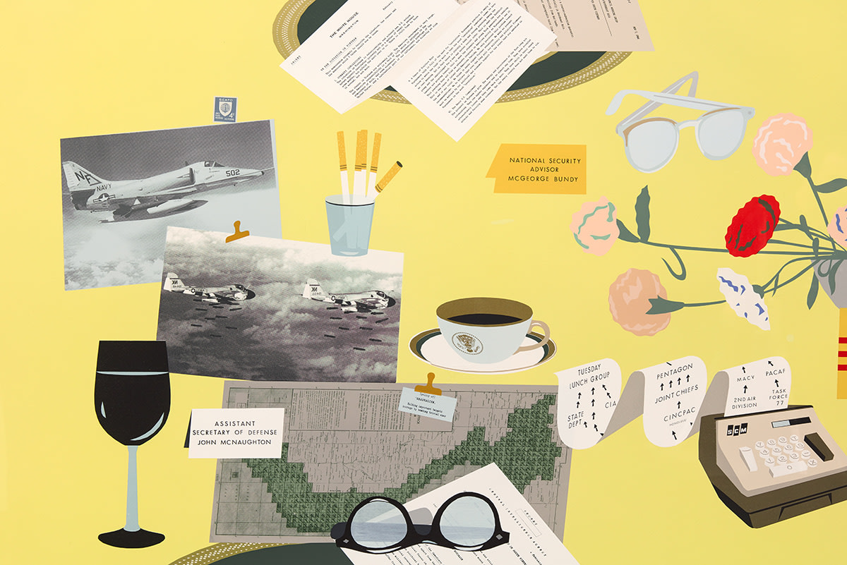 Matthew Brannon Concerning Vietnam: White House Dining Room,&nbsp;March 1965, 2017